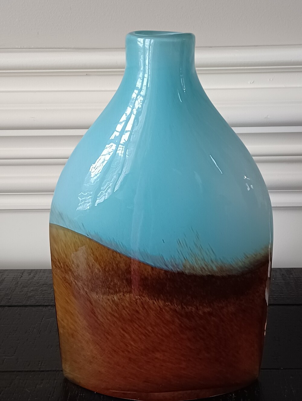 Pier 1 Hand Blown Bottle Glass Vase 🩵💫